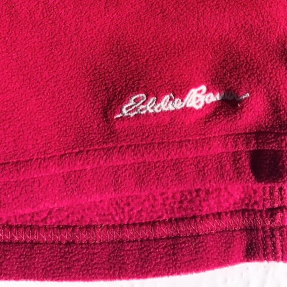 BUNDLE: North Face Zip Up Fleece and Eddie Bauer Quarter Zip Fleece both Mediums - Picture 5 of 6